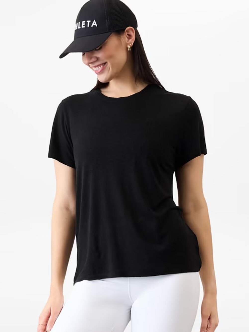 Athleta — Momentum Seamless Top (Black, XS) 🖤✨